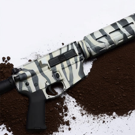 Zebra Stripe Camouflage Stencil Kit – High Heat Resistant Vinyl – Precision Cut for Cerakote & Duracoat