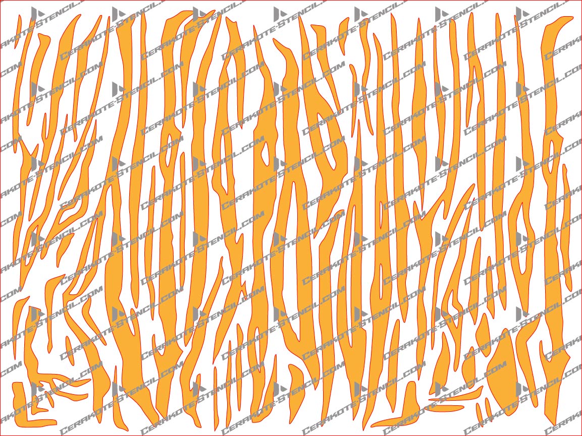 Abstract Stripe Camouflage Stencil Kit – High Heat Resistant Vinyl – Precision Cut for Cerakote & Duracoat
