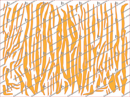Abstract Stripe Camouflage Stencil Kit – High Heat Resistant Vinyl – Precision Cut for Cerakote & Duracoat