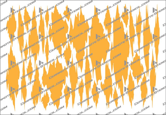 Claw Mark Camouflage Stencil Kit – High Heat Resistant Vinyl – Precision Cut for Cerakote & Duracoat
