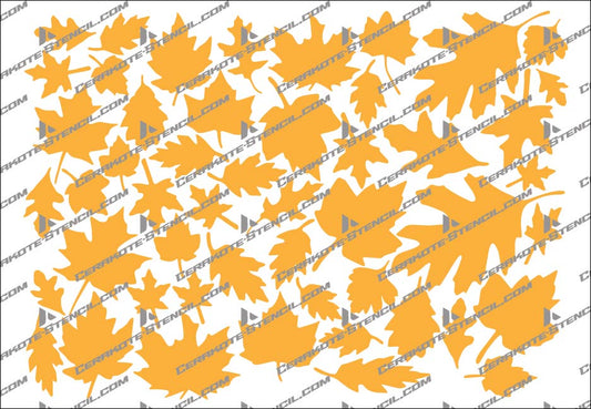 Leaf Camouflage Stencil Kit – High Heat Resistant Vinyl – Precision Cut for Cerakote & Duracoat