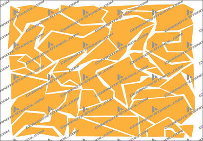 Splinter Camouflage Stencil Kit – High Heat Resistant Vinyl – Precision Cut for Cerakote & Duracoat