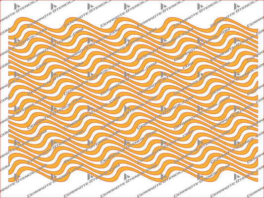 Waves Camouflage Stencil Kit – High Heat Resistant Vinyl – Precision Cut for Cerakote & Duracoat