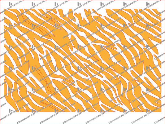 Zebra Stripe Camouflage Stencil Kit – High Heat Resistant Vinyl – Precision Cut for Cerakote & Duracoat