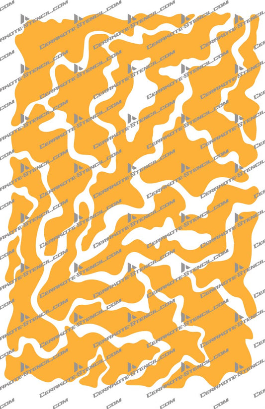 Chocolate Chip Camouflage Stencil Kit – High Heat Resistant Vinyl – Precision Cut for Cerakote & Duracoat