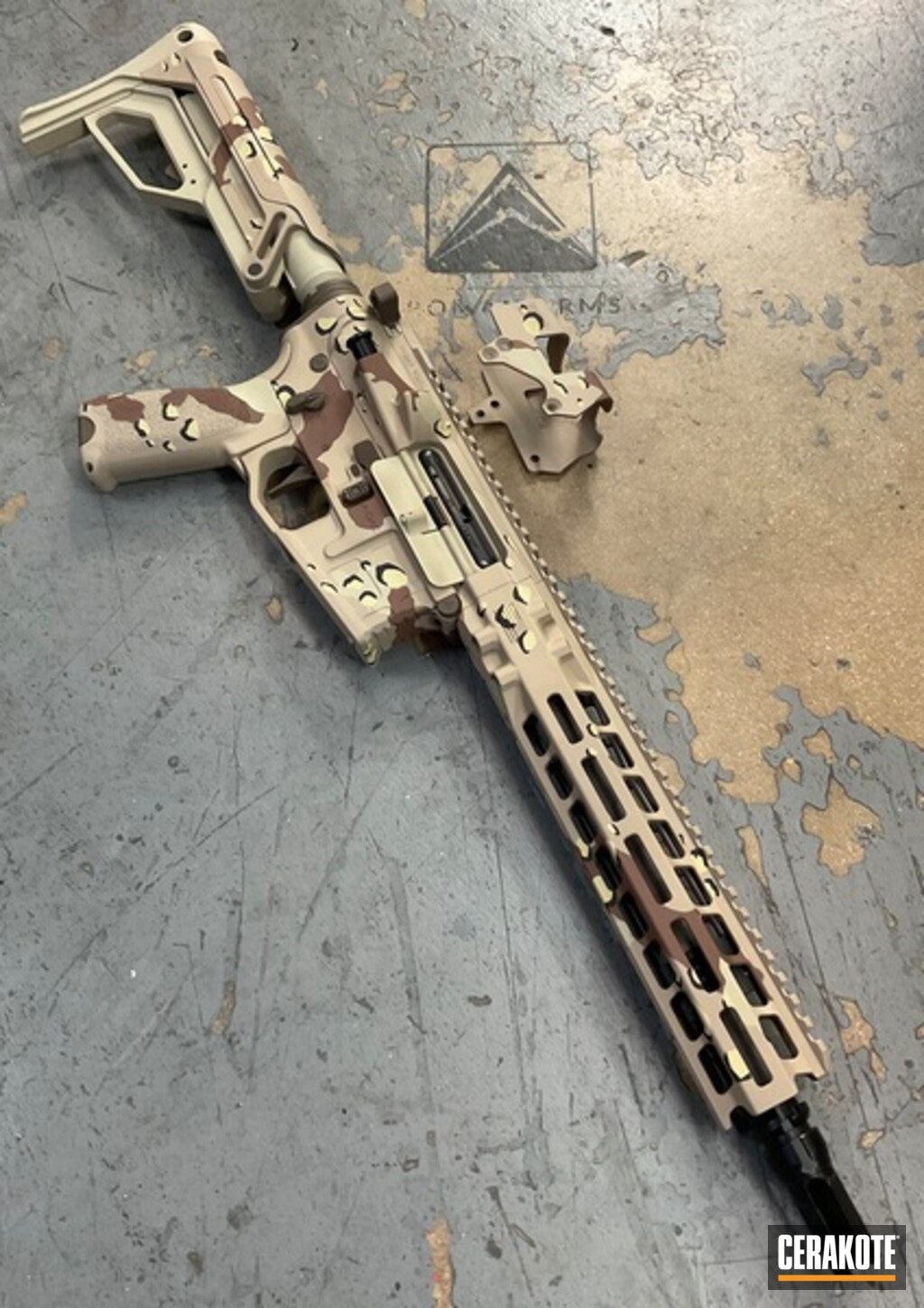 Chocolate Chip Camouflage Stencil Kit – High Heat Resistant Vinyl – Precision Cut for Cerakote & Duracoat